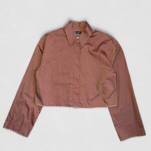 CHANEL 1990s iridescent cropped shirt